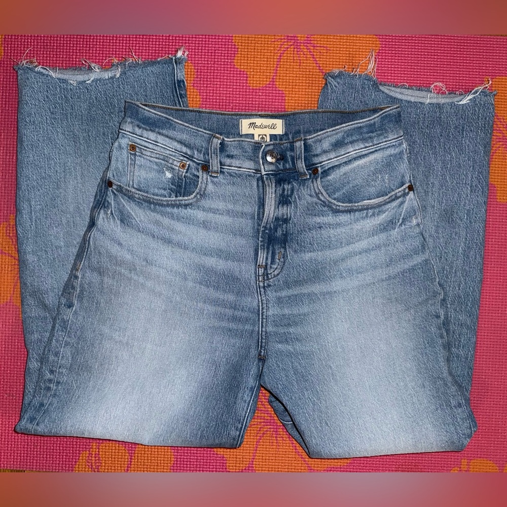 Madewell: Perfect Vintage Wide-Leg Crop Jean in Hallstead Wash